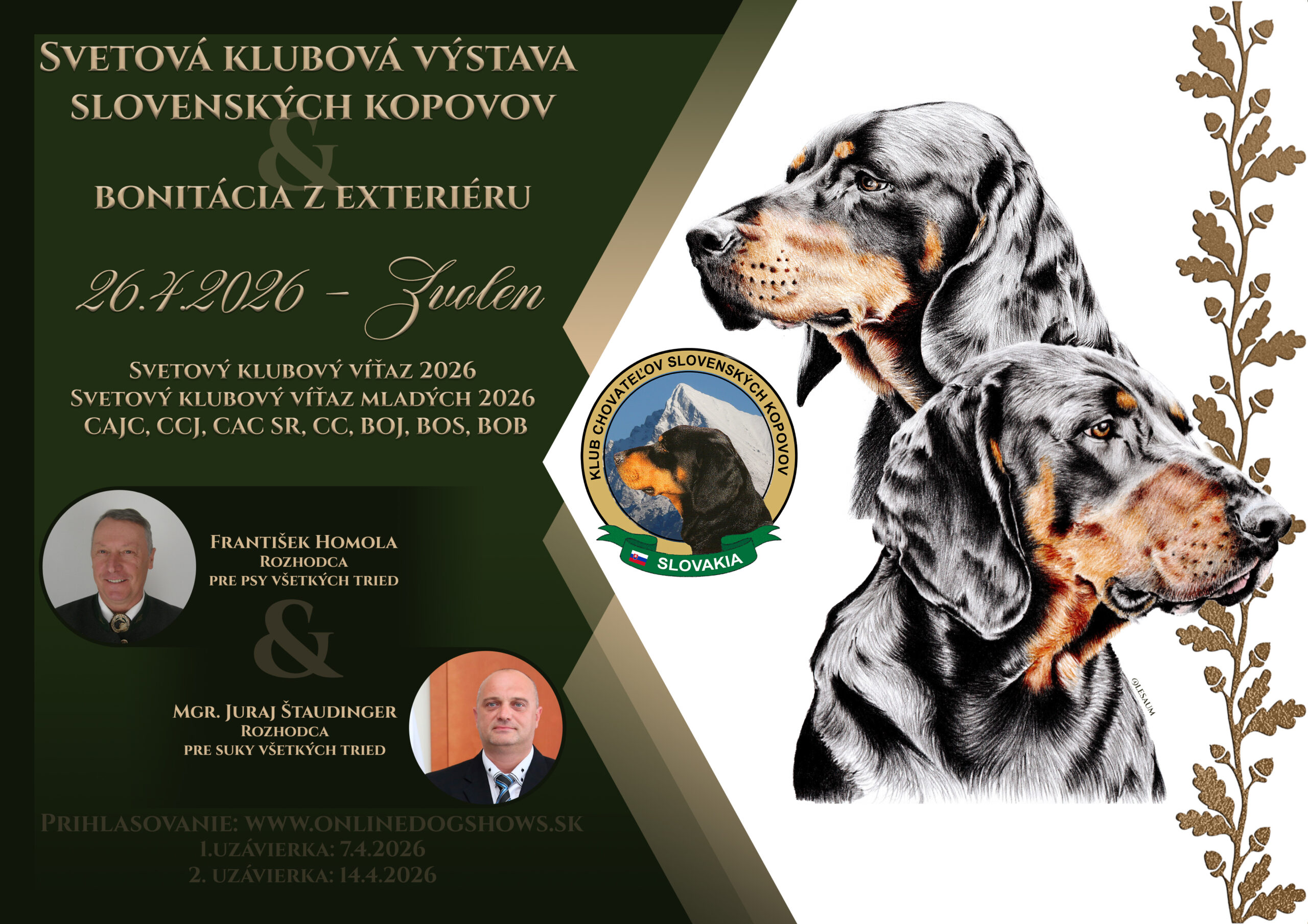 Read more about the article Svetová klubová výstava slovenských kopovov – 26.04.2026